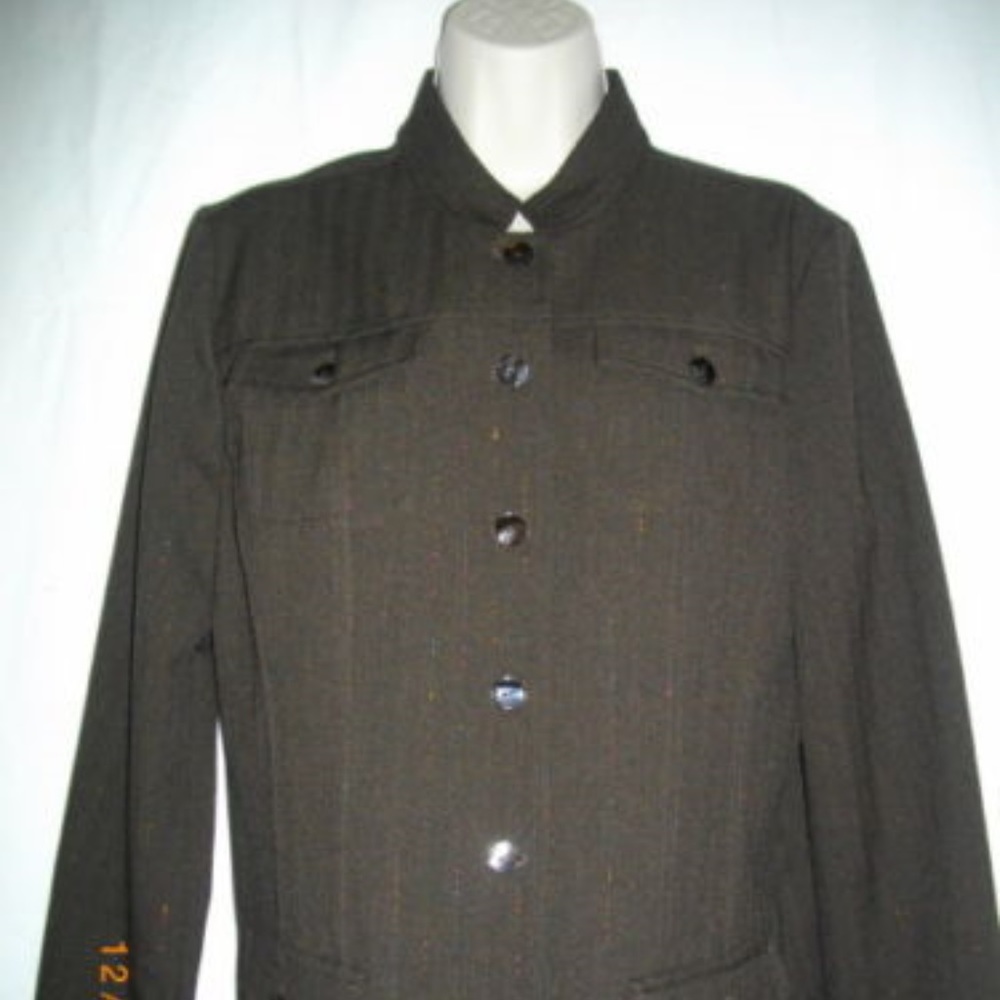 Brown Chicos Large Sequined Threads Jacket